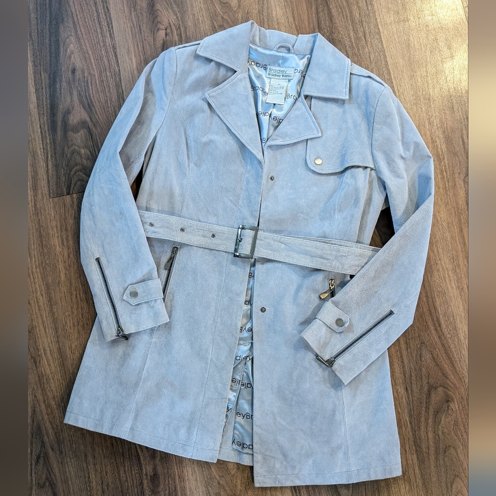 Bradley Bayou | Genuine Leather Trench Coat